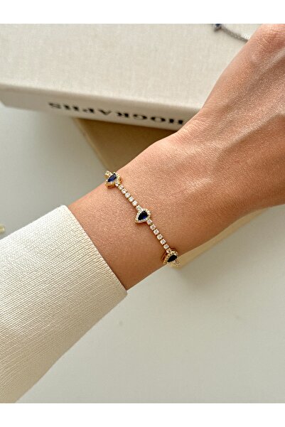 YOUES JEWELRY سوار من الفولاذ على شكل حجر الباجيت موديل Waterway