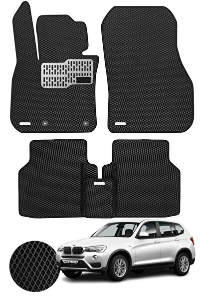 TORPEDO BMW X3 F25 2010-2017 Arası Uyumlu Hücreli Premium Eva Paspas Seti Tam...