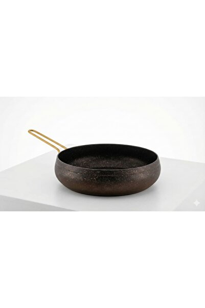 Hascevher 3 Pcs Daisy Granite Pan Without Lid 30 cm