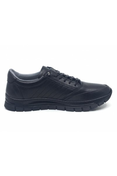 Taşpınar Ayakkabı 100% Genuine Leather Men's Comfortable Daily Winter Non-Slip Sole Orthopedic Decorative Lace-Up Sports Shoes 39-45