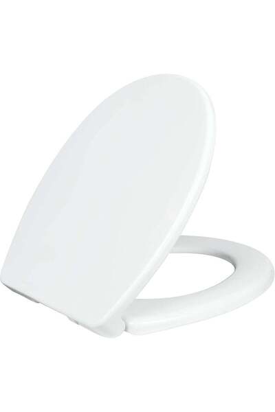 Generic مقعد مرحاض دائري مريح - إغلاق بطيء، مفصلات سريعة الفتح، ومصدات مانعة ...