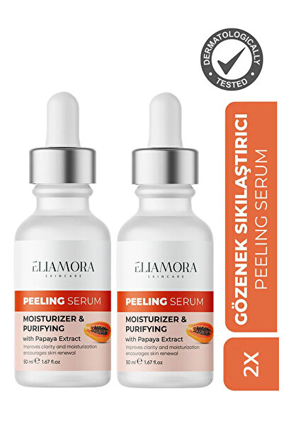 eliamora Papaya Özlü Gözenek Sıkılaştırıcı Peeling Serumu 2 li