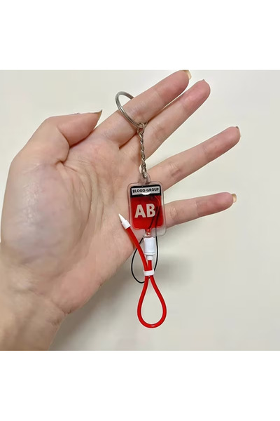 Innovate Store Grupa sanguină breloc Accesoriu pentru pungi de sânge breloc A...