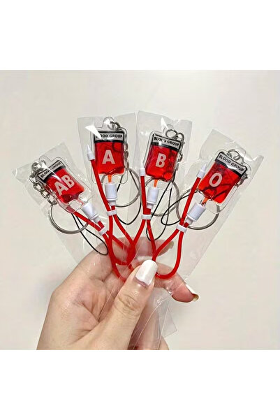 Innovate Store Blood Type Keychain Blood Bag Accessory Keychain a Blood Type