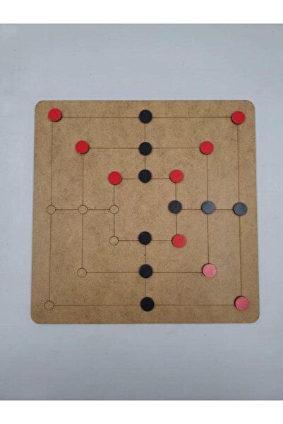 Mu Art Ahşap Ahşap 9 Taş Zeka Akıl Mantık Strateji Oyunları