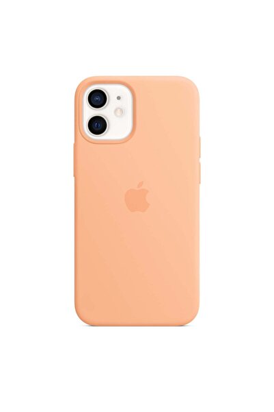 Apple Husa Silicon pt. iPhone 12 Mini, Cantaloupe - MJYW3ZM/A, MagSafe, Origi...