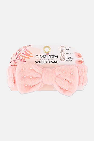 Olivia Rose Women Embellished Bow Spa Headband, Pink