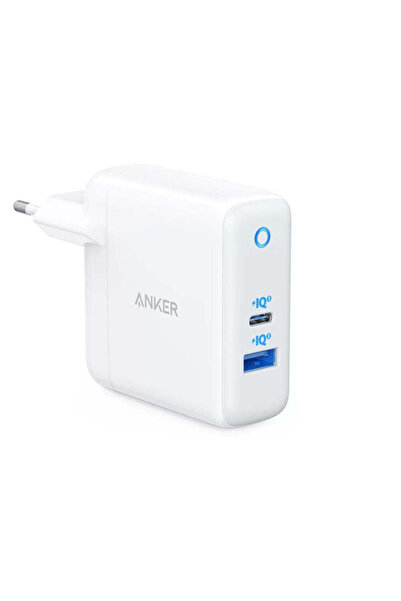 Anker Charger Plug PowerPort PD+ 2, 20 W USB-C + 15 W USB, Power Delivery, Po...