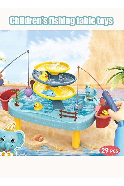 Generic 29-Piece Kids Fishing Toy Set Multi-Layer Fishing Table Children's Fi...