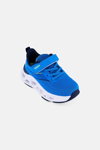 RBX حذاء رياضي للأطفال الصغار للأولاد، يُغلق بشريط لاصق، لون أزرق
