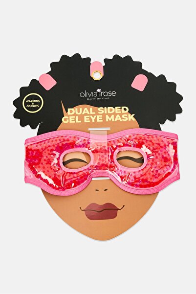 Olivia Rose Dual Sided Gel Eye Mask with Eye Holes, Red