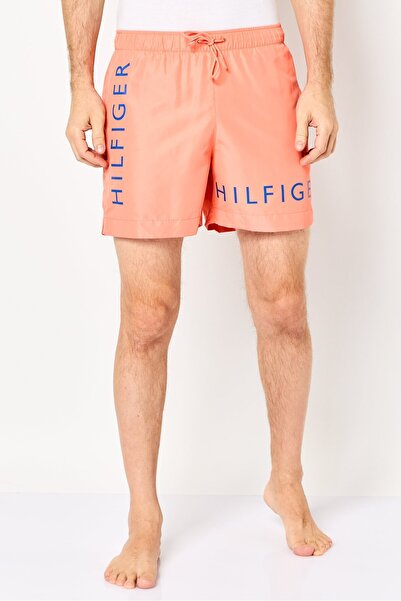 Tommy Hilfiger Men Brand Logo Board Shorts, Peach