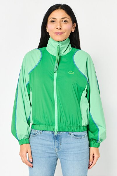 Lacoste Women Brand Logo Windbreaker Jacket, Multicolor