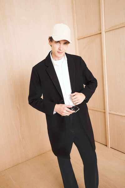 DeFacto Men's Coat Y8903Az/Bk27 Black