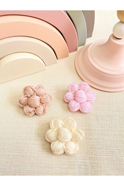 Derinkids 3 lü Pudra Saçsız Bebek Toka Seti