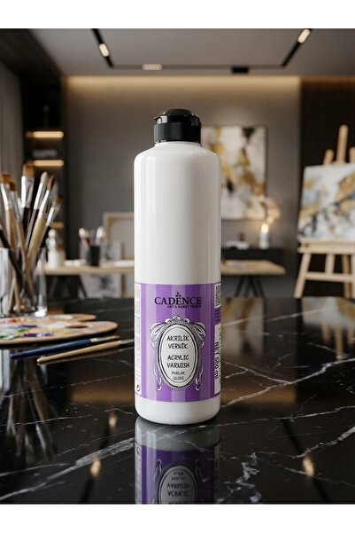 Cadence Akrilik Vernik Parlak 500 ml Tüm Yüzeyler Kokusuz Su Bazlı Akrilik Ve...
