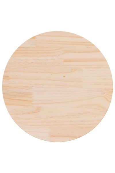 vidaxl سطح طاولة من خشب الصنوبر الصلب، قطر 60 سم × ارتفاع 2.5 سم