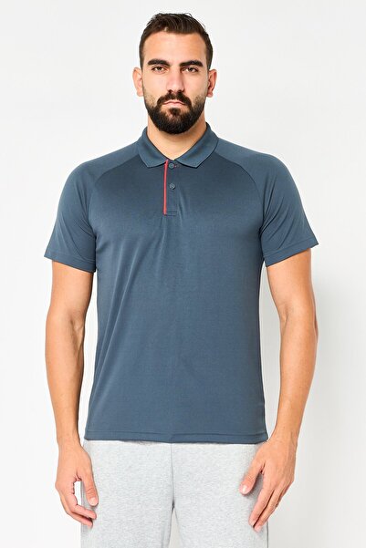 adidas Men Sportswear Fit Short Sleeve Outdoor Polo Shirt, Grey