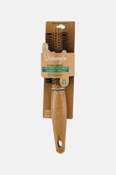 Expressions Women Detangle Round Hair Brush, Tan