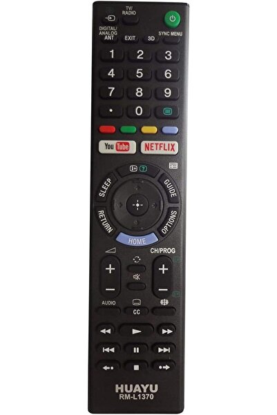 HUAYU جهاز تحكم عن بعد لتلفزيون سوني، أسود