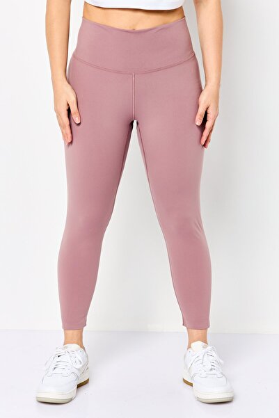 adidas Women Sportswear Fit Brand Logo Training Leggings, Mauve