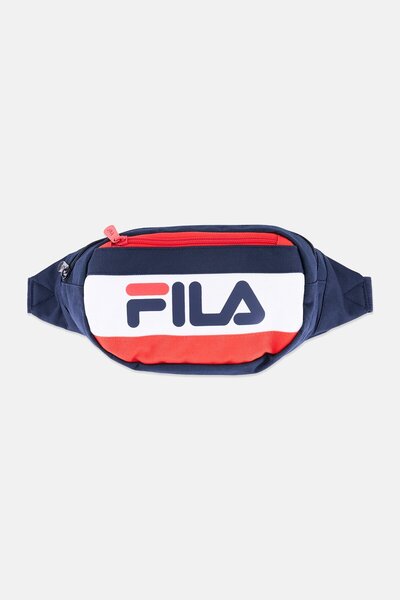 FILA Men Brand Logo Funny Bag, Navy