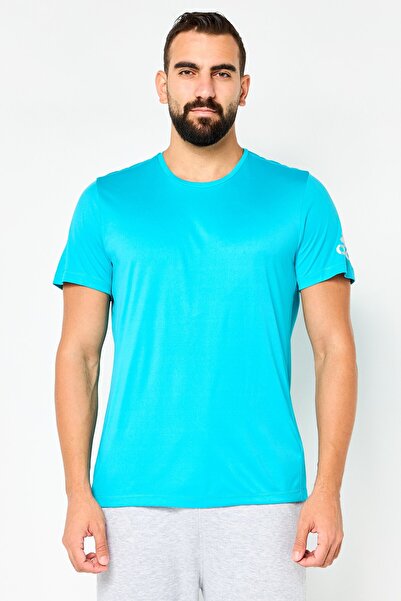 adidas Men Sportswear FIt Short Sleeve Outdoor T-Shirt, Blue
