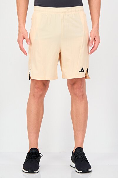 adidas Men Regular Fit 7 Inseam Training Shorts, Beige