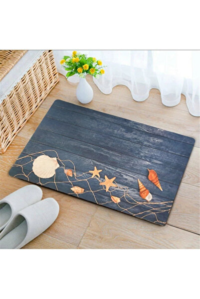 SoGood Concept Deniz Kabuğu Desenli Kapı Önü Ve Çok Amaçlı Paspas