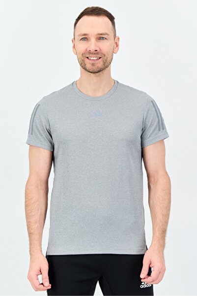 adidas Men Sportswear Fit Short Sleeve Training T-Shirt, Grey