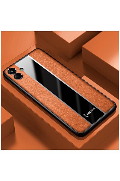 Zebana حافظة متوافقة مع هاتف سامسونج جالاكسي A07، حافظة جلدية فاخرة باللون البني