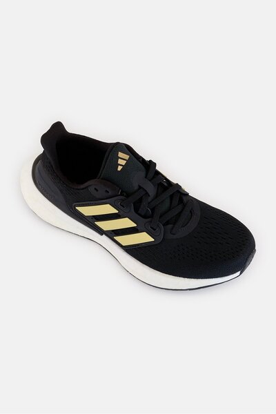 adidas Women Pureboost 23 W Lace Up Running Shoes, Black