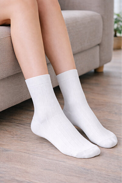 NBB White Stripe Patterned Socks