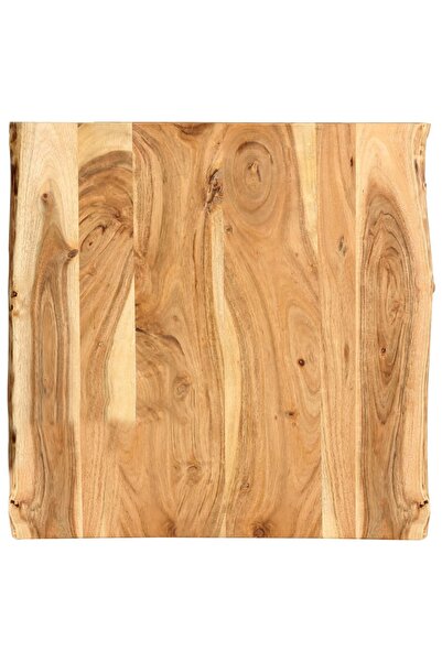 vidaxl Table Top Solid Acacia Wood 58x(50-60)x2.5 cm
