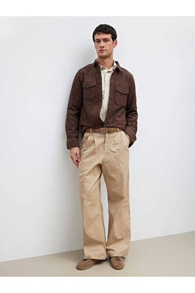 LC Waikiki Brown Regular Fit Men's Shirt