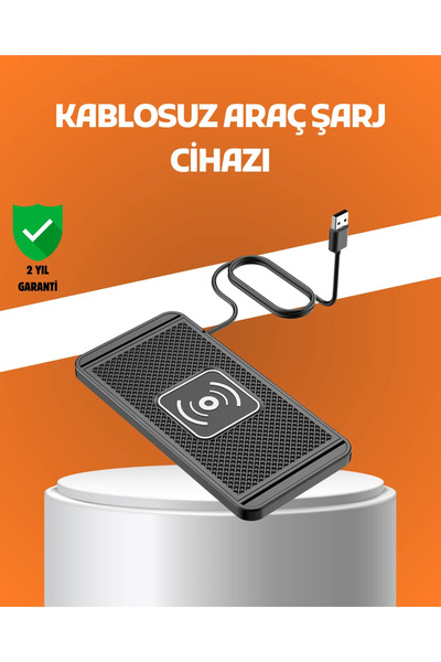 Mega Sepetim Araç İçi Kablosuz Şarj Pedi – Manyetik Güçlü Tutuş, Hızlı Şarj Ö...