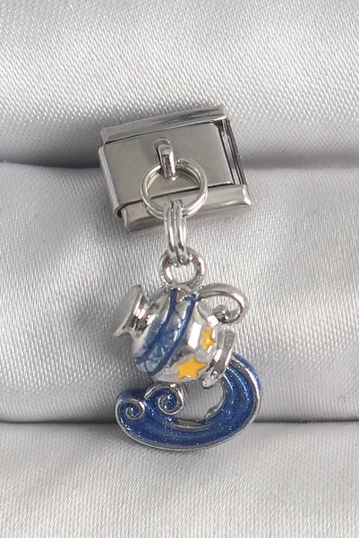 shopwave 316L Steel Silver Rk Sallantı Aquarius Zodiac Model Nomination Charm