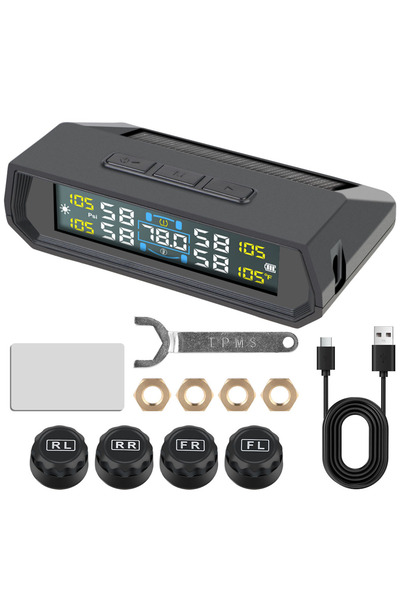 Choice24 نظام مراقبة ضغط الإطارات T17 مزود بمستشعرات خارجية، وأنظمة إنذار أما...