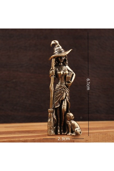 Choice Light Grey Magical Moon Witch figure Home Decoration The Wizard Statue