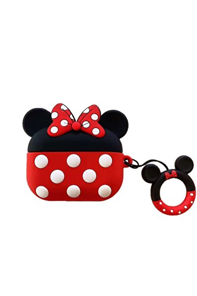 Choice غطاء سماعات أذن سيليكون ثلاثي الأبعاد بتصميم ميكي وميني، متوافق مع Air...