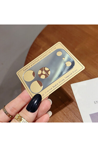 Choice واقي عدسة كاميرا فضي مجوف عاكس لهاتف آيفون 17 برو ماكس، غطاء عدسة