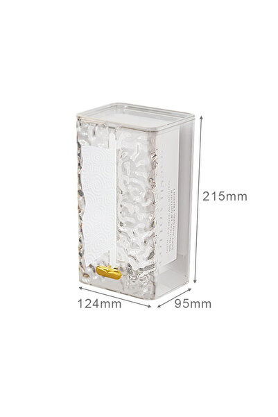 Choice علبة مناديل شفافة متعددة الأغراض، علبة تخزين مناديل مستطيلة شفافة، تُع...