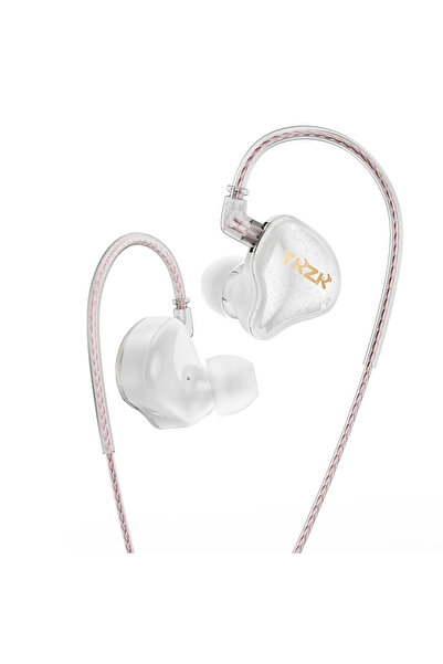 Choice سماعات أذن داخلية للمراقبة TKZK TK01 بيضاء بدون ميكروفون، مزودة بوحدة ...