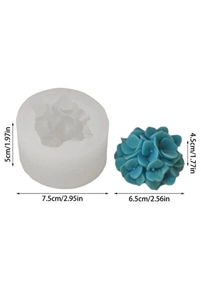 Choice Only mold Hydrangea Flower Mold Decoration Plant Soap Molds Flowers Ca...