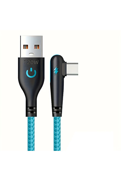 Choice كابل شحن سريع USB إلى USB-C من NNBILI، أزرق اللون، بطول 0.25 متر، بقدر...