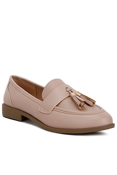 london Rag Women Tassels Detail Loafers in Natural
