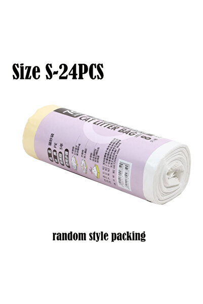 Choice كيس فضلات القطط S-24 قطعة، حقيبة منزلية محمولة للحيوانات الأليفة، متعد...