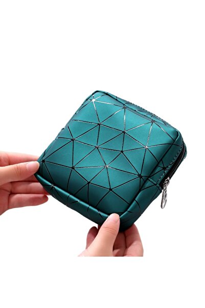 Choice 13x13x3cm green Sanitary Napkin Storage Bags Menstrual Cup Pouches Nur...