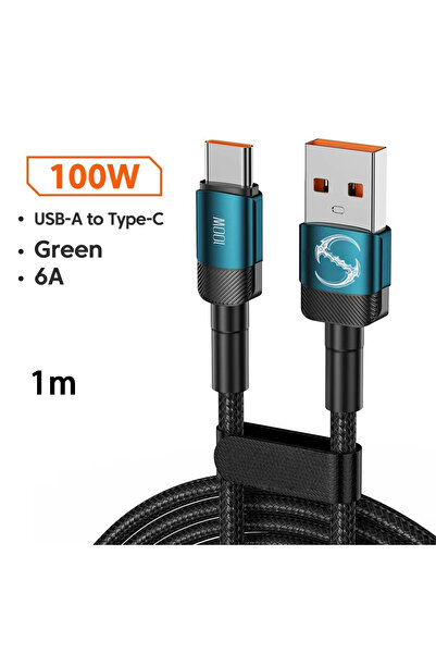 Choice كابل XC009-green-1m PD للشحن السريع بقدرة 100 واط، بطول 1 متر/2 متر/3 ...