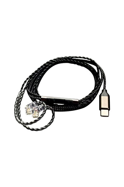 Choice كابل سماعة رأس JT2 ذو طرف C للميكروفون، كابل مُحسّن من النحاس المضفر ا...